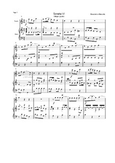 Sonate in C-Dur, für Flöte und Klavier: Sonate in C-Dur, für Flöte und Klavier by Benedetto Marcello