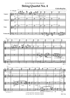 String Quartet No.4, B100: String Quartet No.4 by Colin Bayliss