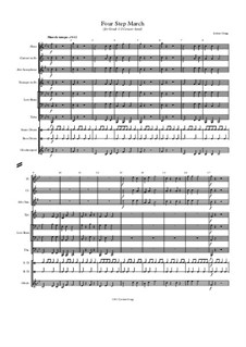 Four Step March (for Grade 1/2 Concert band): Four Step March (for Grade 1/2 Concert band) by Jordan Grigg