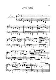 Edgar: Akt III, Klavierauszug mit Singstimmen by Giacomo Puccini