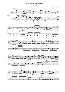 Alcido: Pensa, che questo istante, for voice and piano by Dmitri Bortnjanski