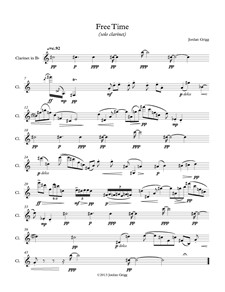 Free Time (solo clarinet): Free Time (solo clarinet) by Jordan Grigg