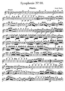 Sinfonie Nr.88 in G-Dur, Hob.I/88: Flötenstimme by Joseph Haydn