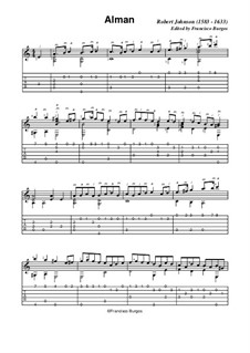 Alman: Für Gitarre mit Tabulatur by Robert Johnson