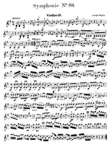 Sinfonie Nr.88 in G-Dur, Hob.I/88: Violinstimme II by Joseph Haydn