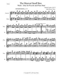 Spieldose, Op.32: For woodwind duet by Anatoli Ljadow