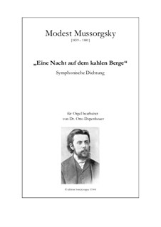 Eine Nacht auf dem kahlen Berge: Version für Orgel by Modest Mussorgski