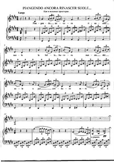 Romanzen und Lieder: Piangendo ancora rinascer suole (E Major) by Michail Glinka