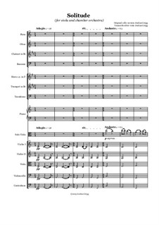 Solitude: For viola and chamber orchestra by Jordan Grigg