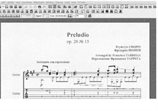 Nr.15 in Des-Dur: For guitar (with tablature) by Frédéric Chopin