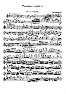 Fantasiestück für Violine und Orchester, Op.66: Solostimme by Hugo Kaun