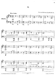 Zehn Federzeichnungen, Op.47: Nr.4-6 by Theodor Kirchner