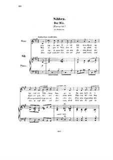 Sechs Lieder, Op.1: Nr.1 Der Nix by Halfdan Kjerulf