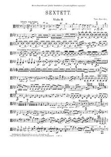 Streichsextett: Bratsche II und Cellostimmen by Hans Kössler