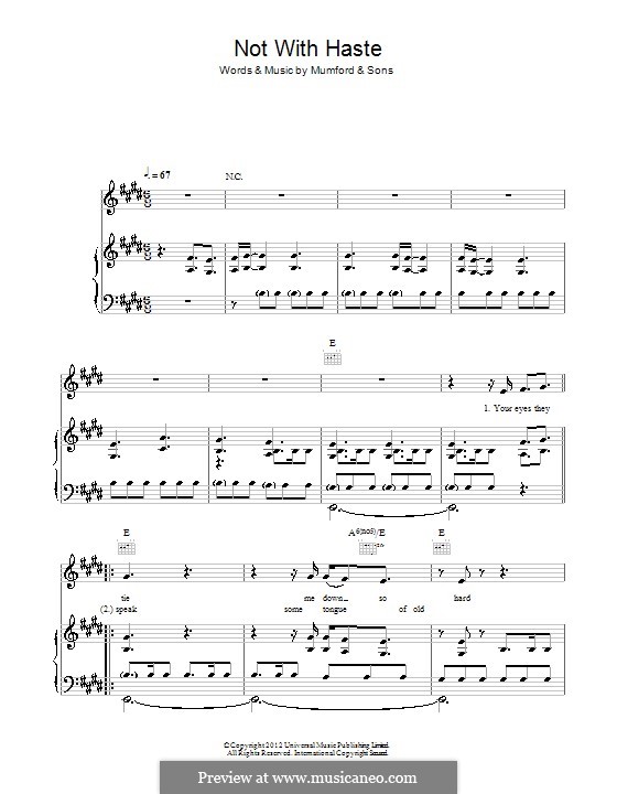 The Boxer (Mumford & Sons): Für Stimme und Klavier (oder Gitarre) by Marcus Mumford