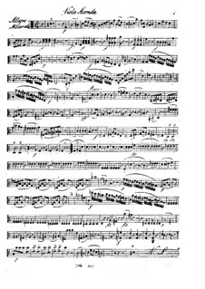 Quintett für Flöte und Streicher in C-Dur, Op.58: Violastimme II by Franz Krommer