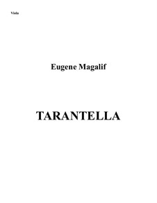 Tarantella for Two Trumpets, Strings, Castanets and Tambourine: Violastimme by Eugene Magalif