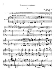 Spanische Sinfonie in D-Moll, Op.21: Für Violine und Klavier by Édouard Lalo