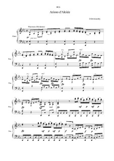 Alcido: Stelle! Ah quale improvisa caligine, for voice and piano by Dmitri Bortnjanski