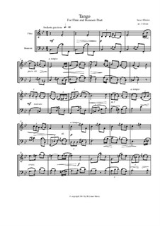 Nr.2 Tango: For flute and bassoon by Isaac Albéniz