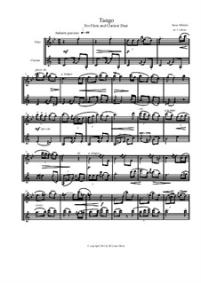 Nr.2 Tango: For flute and clarinet by Isaac Albéniz