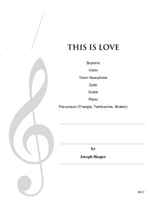 This Is Love: Vollpartitur by Joseph Hasper