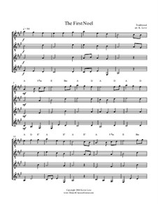 Vocal-instrumental version: For four guitars – score and parts by folklore