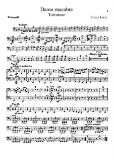 Totentanz für Orchester, S.126: Cellostimme by Franz Liszt