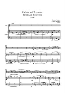 Prelude and Toccatina for Oboe and Piano: Partitur by Plamen Prodanov