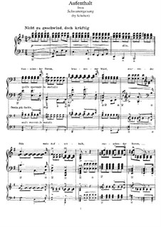 Nr.5 Aufenthalt: Für Klavier, S.560 No.3 by Franz Schubert