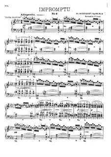 Vier Impromptus für Klavier, D.899 Op.90: Impromptu Nr.4 by Franz Schubert