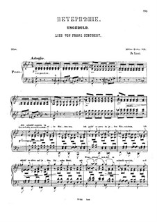Nr.7 Ungeduld: Klavierauszug, S.565 by Franz Schubert