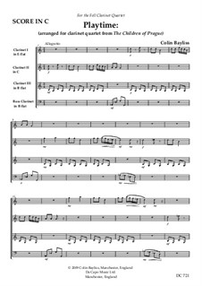 Playtime for E-flat, C, B flat and bass clarinets: Playtime for E-flat, C, B flat and bass clarinets by Colin Bayliss