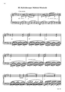 Three Impressionist Sketches for piano solo, B11a: Three Impressionist Sketches for piano solo by Colin Bayliss