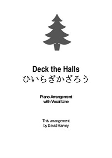 Deck the Hall: Für Stimme und Klavier by folklore