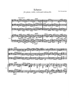 Scherzo for Piano Quartet: Scherzo for Piano Quartet by Dov Rosenschein