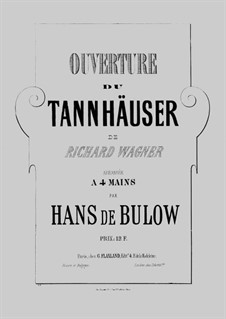 Fragmente: Ouvertüre, für Klavier, vierhändig – Stimmen by Richard Wagner