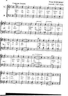 Heilig, heilig, D.872 No.5: Für gemischten Chor by Franz Schubert