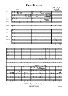 Baltic Dances, B28: For orchestra – score by Colin Bayliss