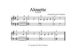 Alouette: For piano – Level B by folklore