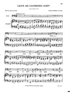 Semele, HWV 58: Leave me, loathsome light! by Georg Friedrich Händel