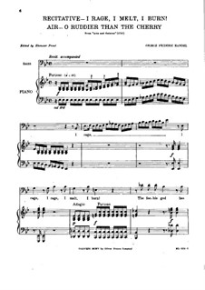 Acis und Galatea, HWV 49: O ruddier than the cherry by Georg Friedrich Händel