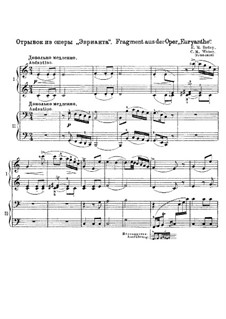 Fragmente: Für Klavier, vierhändig by Carl Maria von Weber