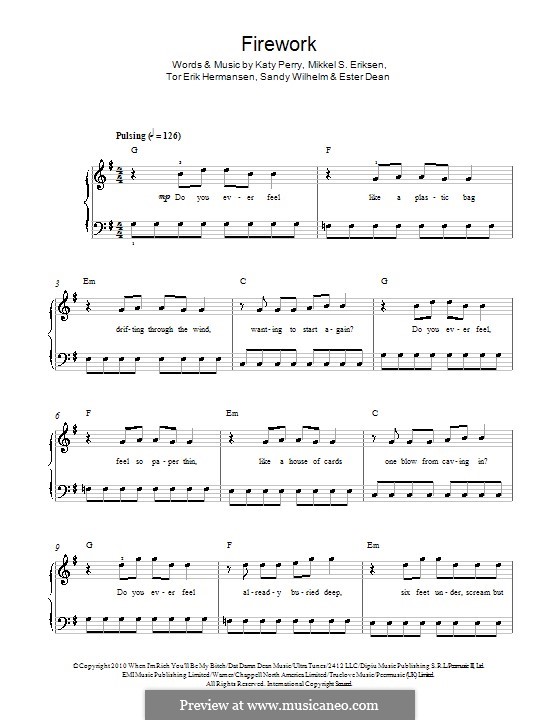 Instrumental version: Für Klavier by Esther Dean, Katy Perry, Mikkel Storleer Eriksen, Sandy Wilhelm, Tor Erik Hermansen