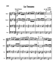 Toreador's Song: Für Streichquartett by Georges Bizet