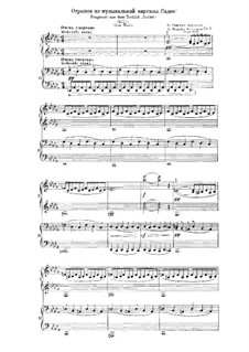 Sadko. Musikalische Gemälde, Op.5: Für Klavier, vierhändig (Fragment) by Nikolai Rimsky-Korsakov