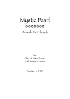 Mystic Pearl: Arrangement for clarinet and bass clarinet by Amanda McCullough