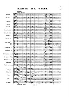 Nr.2 Walzer: Vollpartitur by Pjotr Tschaikowski