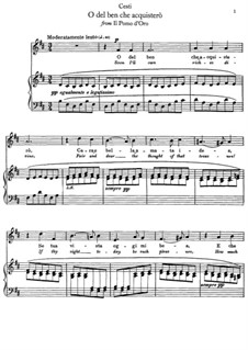 Der goldene Apfel: O del ben che acquistero (B Minor) by Pietro Antonio Cesti