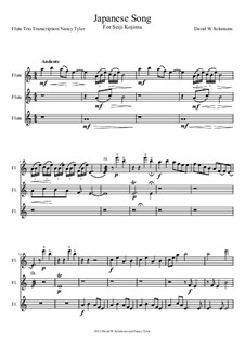 Japanese song: Trio for three standard flutes by David W Solomons